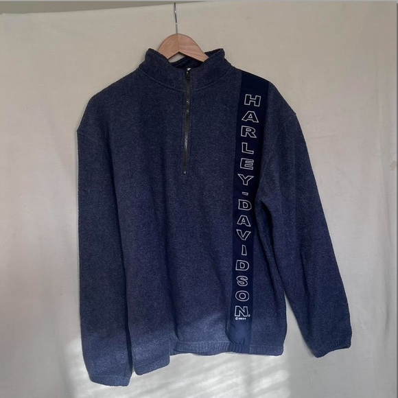 Vertical Harley Davidson quarter zip - Picture 6 of 6